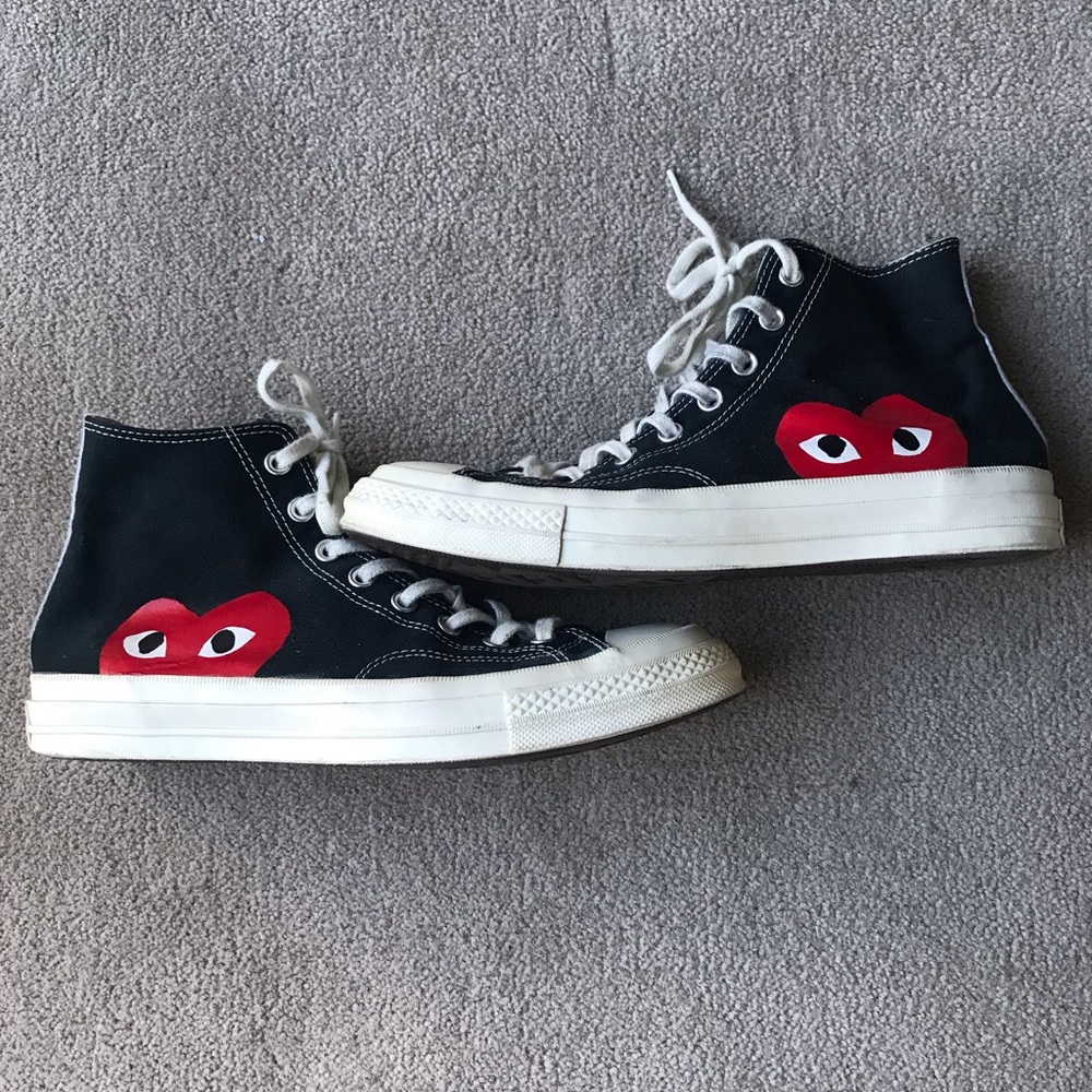 Black Men’s Chuck Taylor CDG PLAY size 10